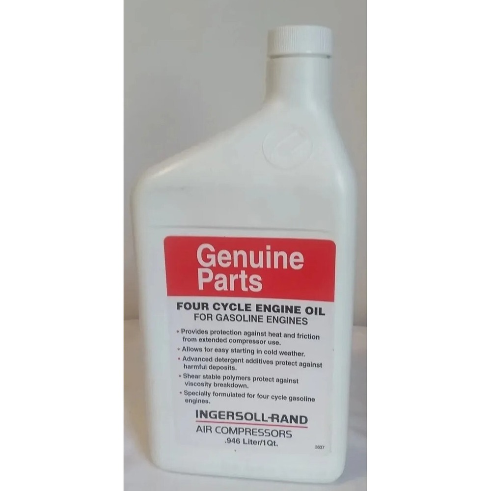 Four Cycle Engine Oil (1qt) NEW Ingersoll Rand Gasoline Engines Air Compressors
